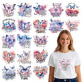Wxiben Butterfly Iron on Transfers for T-Shirts - 20Pcs Butterfly Inspirational Dtf Transfers Ready to Press Heat Transfer Vinyl Stickers Flying Animal Floral Iron on Decals for Clothes Bag DIY Crafts - style: Butterfly Inspirational