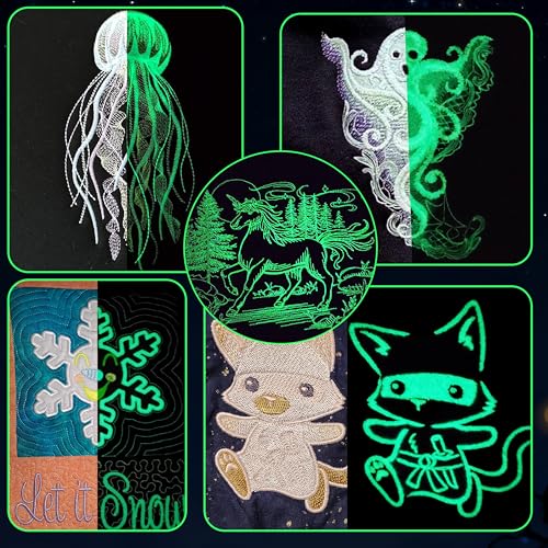 New brothread Single Huge Spool Glow in The Dark Embroidery Thread -G792 - color: 2500M Single Spool G792