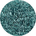 90g Glass Bugle Beads 7x2mm Embroidery Tube Glass Spacer Bulk Small Craft Long Beads for Necklaces Bracelets Earrings DIY Jewelry Making(Lake Blue) - color: Lake Blue
