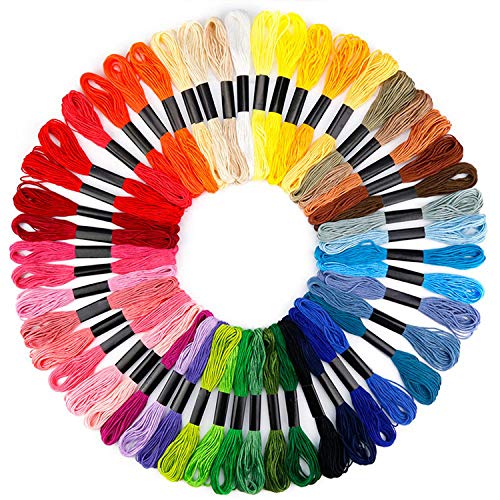 100pcs Random Color Embroidery DIY Silk Line Branch Threads Similar Dmc Thread Floss Skein Cross Stitch Thread