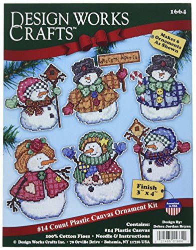 Design Works Crafts 1664 Welcome Winter Cross Stitch Ornament Kit, 4"