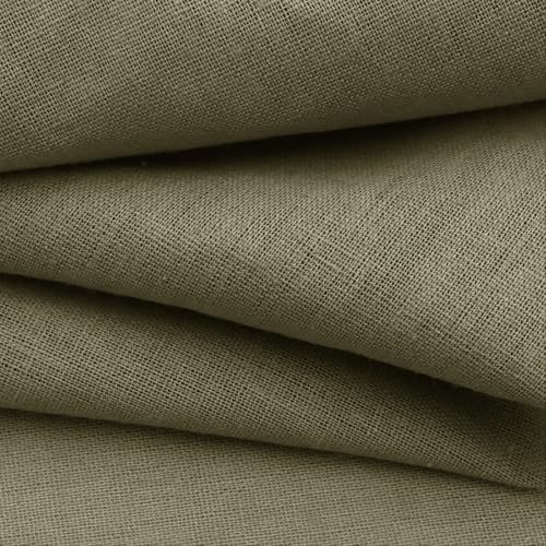 NSGZ Linen Linen Cotton Fabric 2 Yards 61" Wide, Linen Cotton Blend - color: Linen, size: 2 Yards