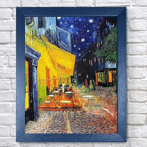 Tiwabb 4 Pack Tarry Night of Van Gogh Stamped Cross Stitch Kits for Adults - color: 4 Pack Cross Stitch Landscape