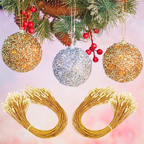 Shappy 400 Pcs Christmas Ornament Hooks Hangers, Gold, 400 Pieces - color: Gold