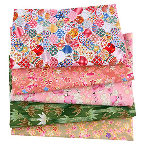 30pcs 8"x10"(20cm x 25cm) Blue Cotton Craft Fabric Bundle Squares Patchwork - color: Blue