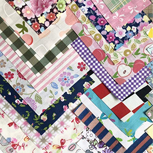 200 pcs Fabric Squares Sheets Patchwork Craft Cotton Quilting Fabric Bundles DIY Patchwork Crafts with with Different Patterns for Crafts (10cmx10cm)