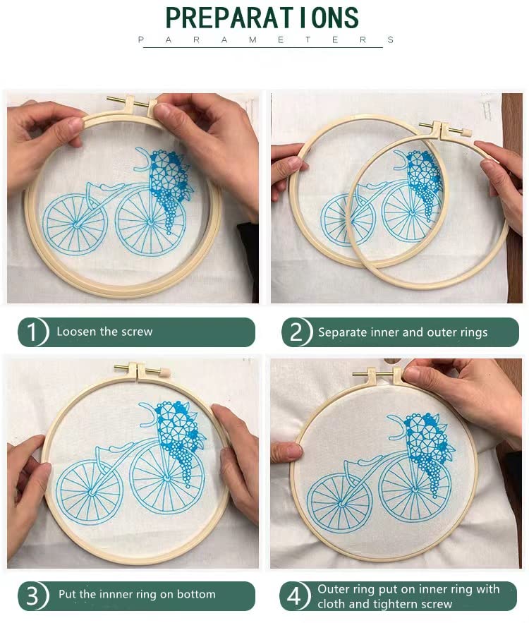 Yellow Rose 11CT Stamped Cross Stitch Kits Easy for Beginners Child with Hoop DIY Needlepoint Counted Embroidery Kits Art Craft Wall Decor 12x12IN(4)