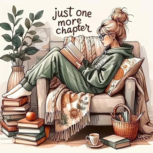 niurenmaoyi Reading Book Stamped Cross Stitch Kits for Beginner,14X14In - color: Cross Stitch Kits for Adults - 0525-2