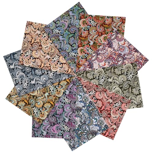 100% Cotton Quilting Fabric Jelly Roll Fabric-Dark Paisley - color: Dark Paisley