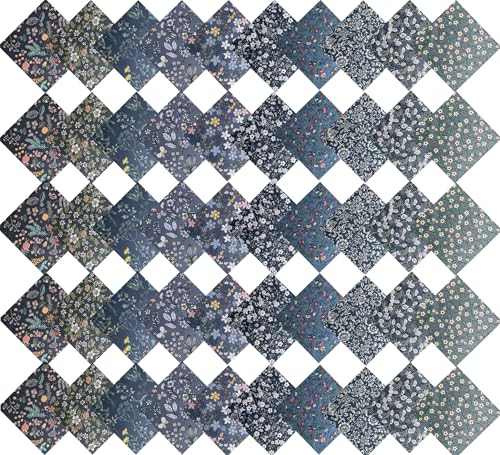 10"x 10" Precut Cotton Quilting Fabric Squares for Sewing-Grey - color: Grey, size: 50P10"x10"
