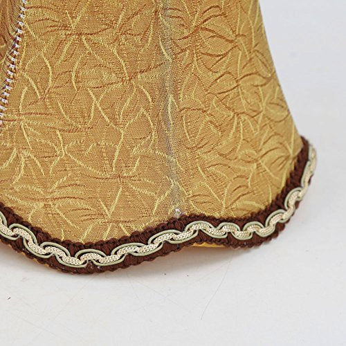 Fuloon Small Clip on Chandelier Lamp Shades, 2 Pack, Coffee - color: Coffee, size: 2 Pack