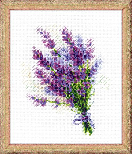 RIOLIS 1607 Bouquet with Lavender Counted Cross Stitch Kit 6 x 7 in