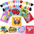 Pllieay 10-in-1 Cross Stitch Beginner Kit for Kids, Embroidery Kit