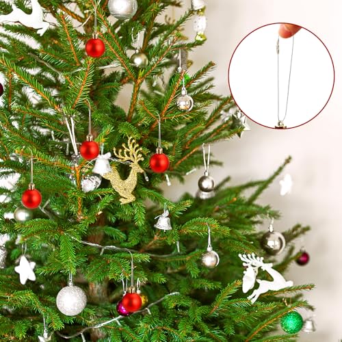 Shappy 1000 Pcs Christmas Ornament Hooks, Silver - color: Silver
