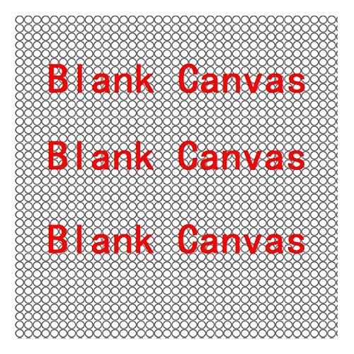 5Pcs/Lot 20x20CM Diamond Painting Canvas with Glue, Round/Square Blank Grid Canvas Empty for Customized Projects - size: Select