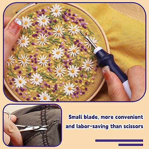 ZMAAGG Seam Ripper for Sewing, Ergonomic Grip Handle, 5 PCS Purple - color: Purple