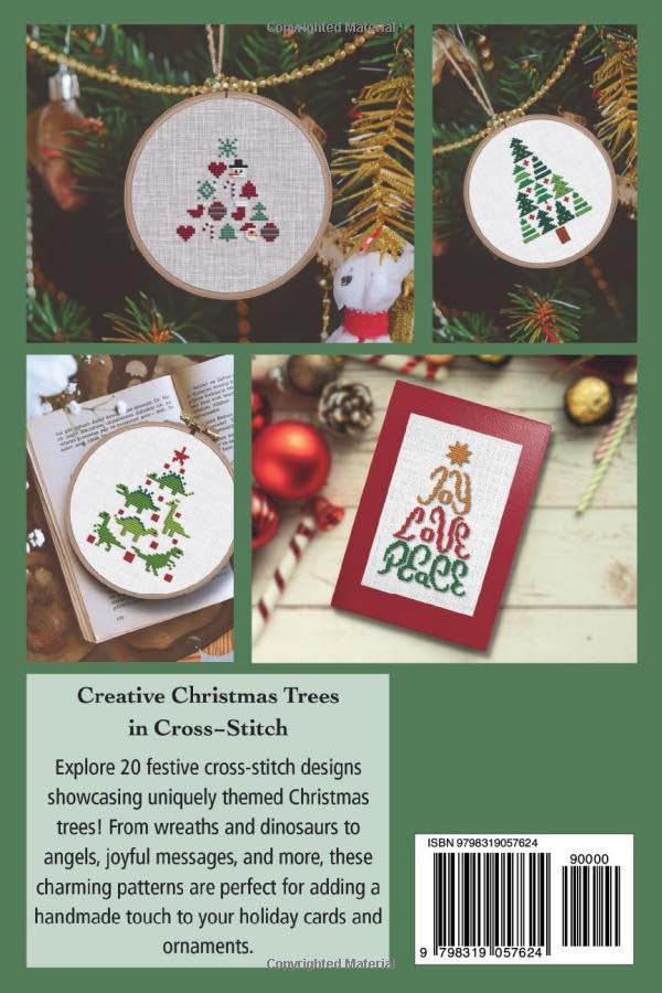 Thematic Christmas Tree CROSS-STITCH DESIGNS: 20 Festive Motifs for Cards and Ornaments