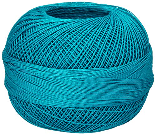 LIZBETH Handy Hands Premium Cotton Thread, Size 40, Ocean Teal Dark