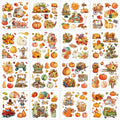 Fall Rub on Transfers for Crafts - 16 Sheets Pumpkin Gnome Rub on Transfers for Furniture Sunflower Maple Leaves Autumn Rub on Transfer Decal Sticker for Thanksgiving Wood DIY Craft Decor - style: Fall