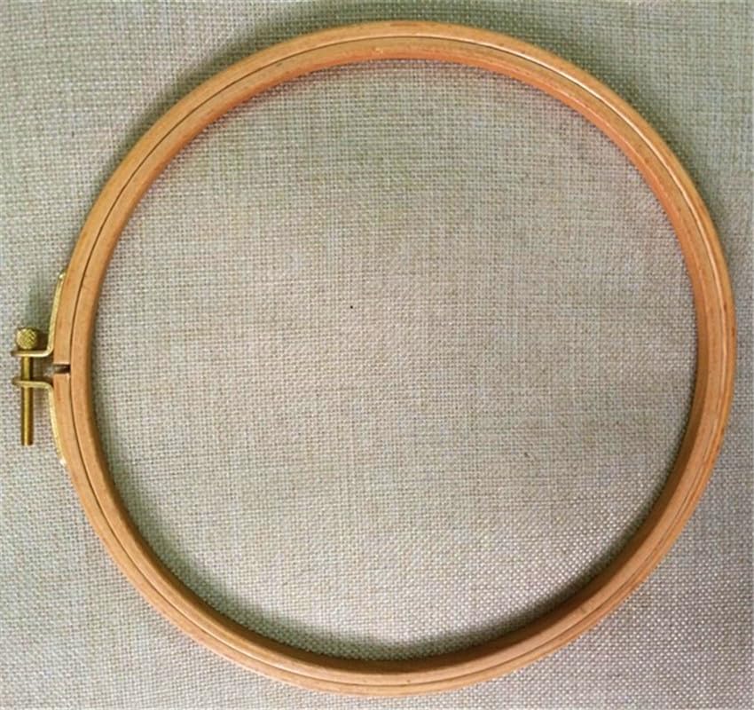 Beech Wood Embroidery Hoops - Small Round Craft Frames for Hand Stitching, Cross Stitch, DIY Art, Natural Wooden Hoops Small Wooden Craft Rings Round Stitching Frames (5pcs, 7 inch) - color: 5pcs, size: 7 inch