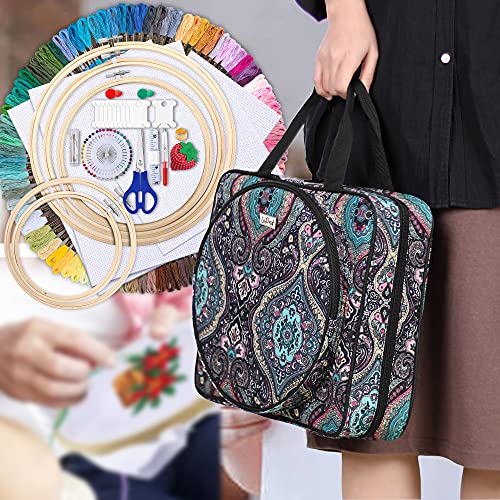 LoDrid Embroidery Kit, Embroidery Project Bag with Embroidery Kit, Totem - color: Totem