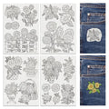 18Pcs Sunflower Bouquet Water Soluble Hand Sewing Stabilizers - style: Sunflowers Bouquets