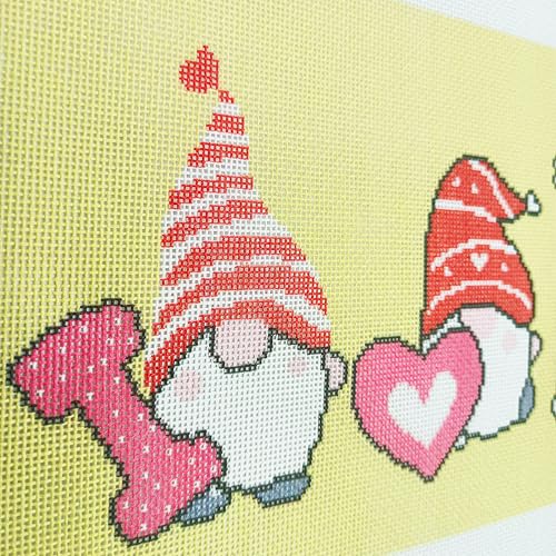 Howie's Needlepoint Needlepoint Canvas, 18CT Embroidery Stamped Patterns for Beginners or Advance, Printed Canvas(Love,6x11inch) - color: LOVE