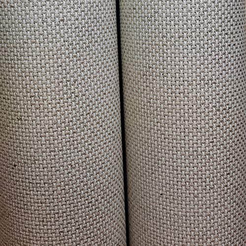 19" x 28" 14CT Counted Cotton Aida Cloth Cross Stitch Fabric (Linen) - color: Linen