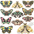 Wavyknot 10 Pcs Retro Butterfly Needle Minder Magnetic Needle Keeper - style: Retro Butterfly