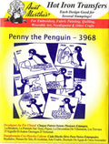 Aunt Martha's Hot Iron Embroidery Transfer 3968 Penny the Penguin