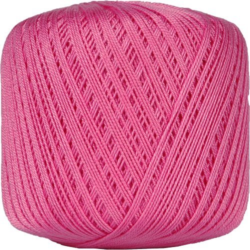 ThreadArt 100% Cotton Crochet Thread Size 10, Hot Pink 35 - color: HOT PINK, size: SIZE 10 SINGLE