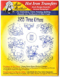 Three Kittens Aunt Martha's Hot Iron Embroidery Transfer