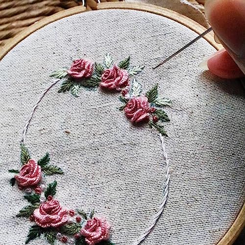 8 Inch 12Pcs Embroidery Hoops, Round Hoop Rings Bulk, for Cross Stitch & Crafts - style: 8IN/20CM