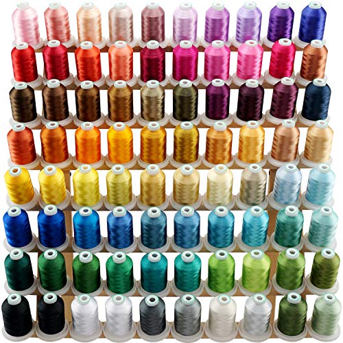 New brothread 80 Spools Polyester Embroidery Machine Thread Kit