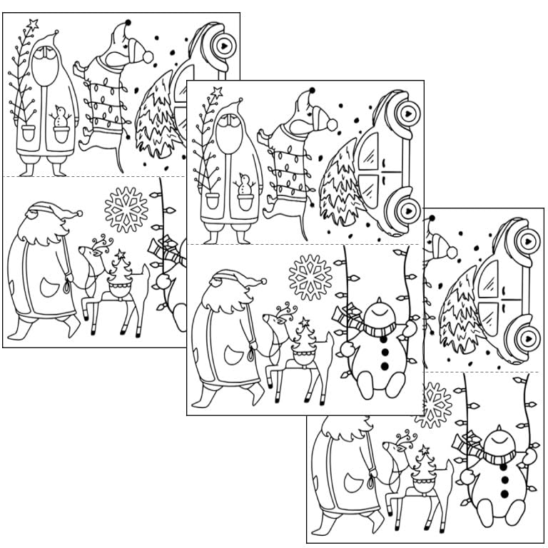 Water Soluble Embroidery Patterns Stabilizers, Stick and Stitch Embroidery Transfers Paper Tear Away Embroidery Stabilizer with Fun Designs for Stitching (Christmas x3) - color: Christmas x3