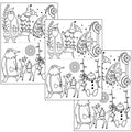 Water Soluble Embroidery Patterns Stabilizers, Stick and Stitch Embroidery Transfers Paper Tear Away Embroidery Stabilizer with Fun Designs for Stitching (Christmas x3) - color: Christmas x3
