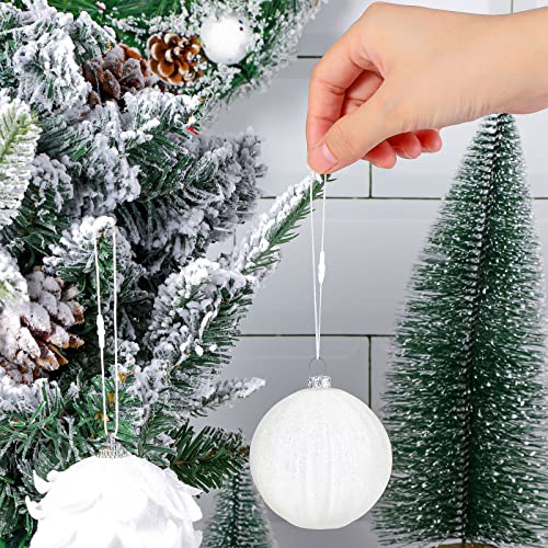 Shappy 400 Pcs Christmas Ornament Hooks Hangers, White, 400 Pieces - color: White