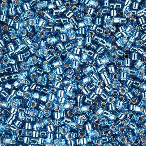 Miyuki Delica Seed Beads - color: DB0149 - Silver Lined Aquamarine