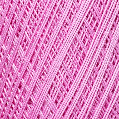 Yarn Art 1 Skein YarnArt Violet,100 Mercerized Cotton Yarn Threads Crochet Lace Hand Knitting Yarn Embroidery Arts Crafts (Pink 319) - color: 319