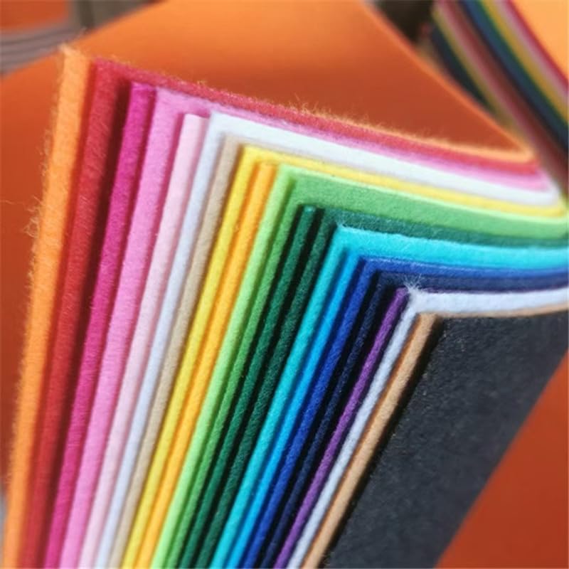 YYCRAFT Craft Soft Felt Sheets 9 Inch X 12 Inch - 12 Pcs Pack, White - color: White(12 Pcs)
