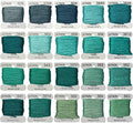 Embroidery Floss bobbins - Cross Stitch Threads - Friendship Bracelets Floss - Crafts Floss - 20 Bobbins Per Pack Embroidery Floss, Aquamarine Gradient - color: 926-563