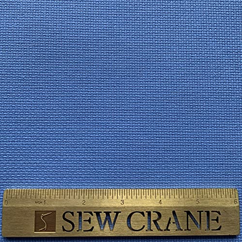14CT Aida Cloth Embroidery Cross Stitch Fabric, Blue Collection (W29″ x L39″, Sky Blue) - color: Sky Blue, size: W29″ x L39″