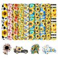 HTVSTD Sunflower HTV Heat Transfer Vinyl 10 Sheets 12×10in Iron on Vinyl - color: Sunflower