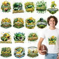Dazoratix Green Football Iron on Transfers - 16 Sheets Sport DTF Ready to Press Bulk Heat Patches Sticker Rugby Ball Lovers Vinyl Decal for T Shirts Clothes Pillow Bag Hoodies DIY Crafts Decorations - style: Green Football