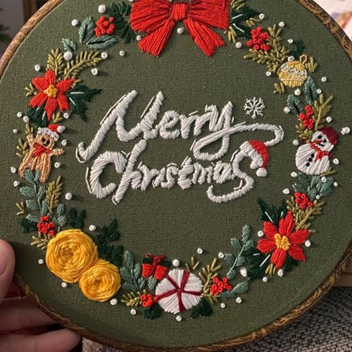 LOYORTY 10PCS Round Embroidery Hoops 8 Inch Imitated Wood Embroidery Frame Plastic Display Frame Ring Cross Stitch Hoops - size: 8 Inch