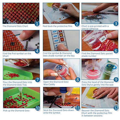 DIAMOND DOTZ Dancing Koi Fish Diamond Painting Kit for Adults with Gems - color: Dancing Fish