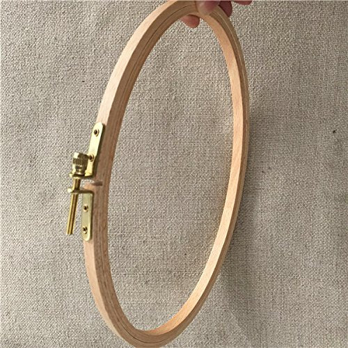 8.5"x 5.2" Oval Wooden Embroidery Hoop 21x 13cm - Hand Stitching, Cross Stitch, Framing, Stitchery - Craft Supply (1)