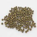 (R) Antiqued Bronze Smooth Round Metal Beads 4 mm 600 Pcs - color: Bronze 600 Pcs 4mm