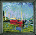 RIOLIS 1779 Argenteuil After C. Monet's Painting Counted Cross Stitch Kit
