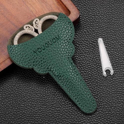 YOUGUOM Sharp Embroidery Scissors, Sewing Shears with Cover - color: Light Grey